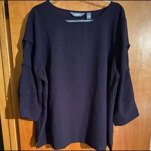 Martha Stewart black blouse